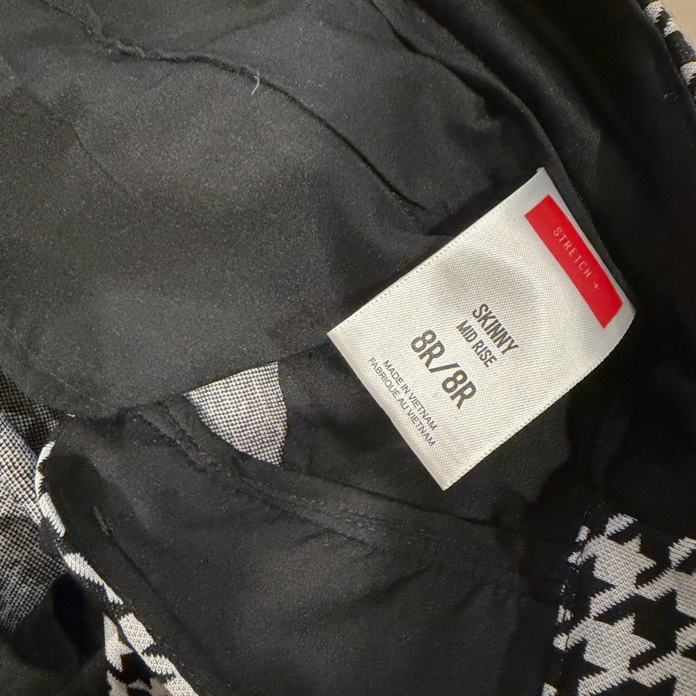 Express Black and White Houndstooth Trousers - Picture 5 of 6